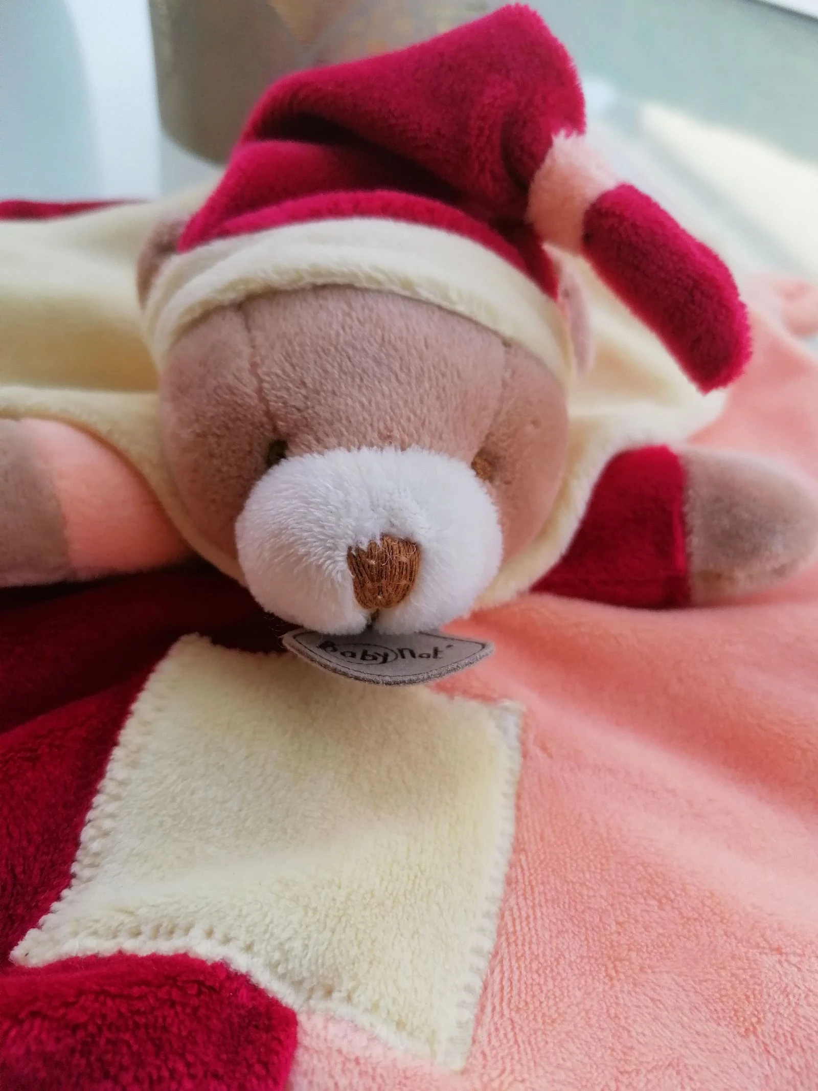 Doudou plano cabeça de urso babynat – photo 2